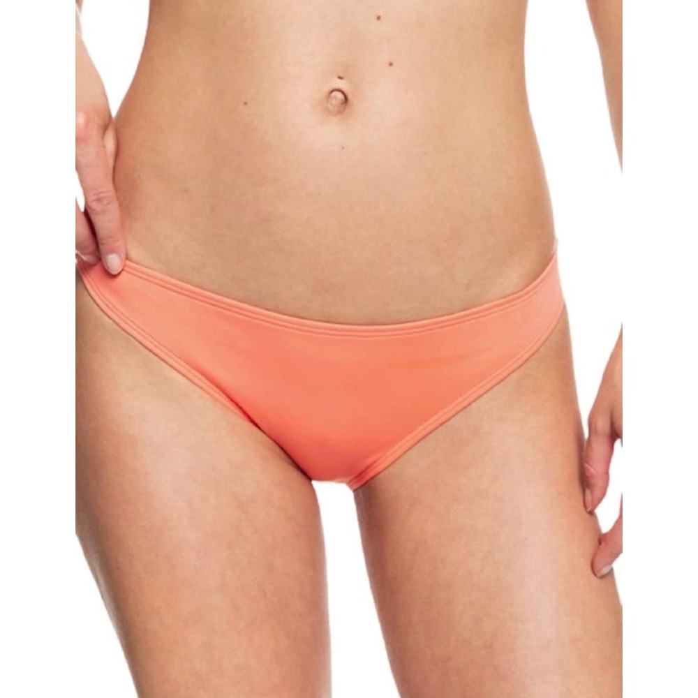 NWT Roxy Womens Beach Classics Moderate Bikini Bottoms, Fusion Coral, sz Medium
